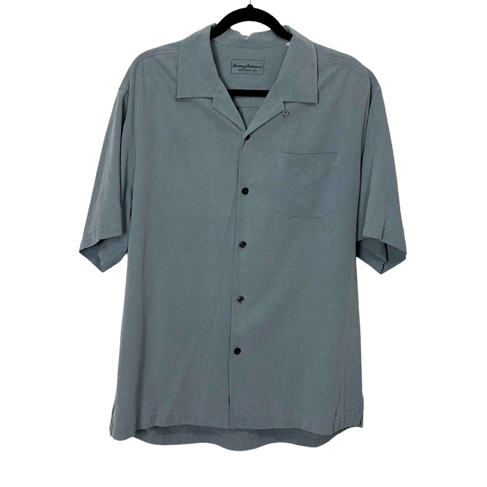 Tommy Bahama original fit 100% silk short sleeve button down shirt men’s large
